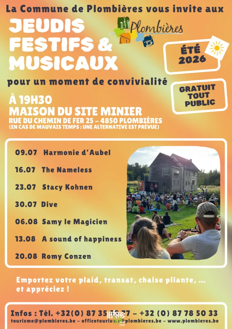 Plombières > Sortie > Les jeudis festifs & musicaux 2026