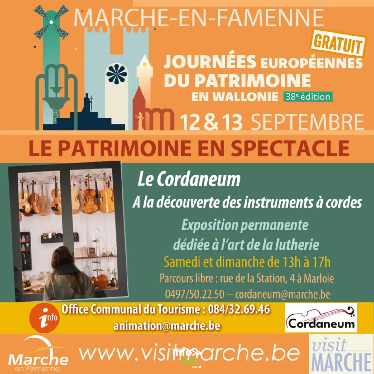 Affiche officielle Les Journées du Patrimoine: Le Cordaneum - à la découverte des instruments à cordes 2026