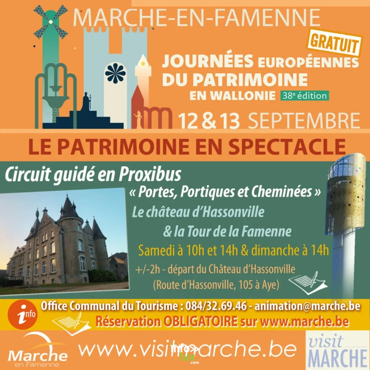Affiche officielle Les Journées du Patrimoine: Portes, Portiques et Cheminées 2026