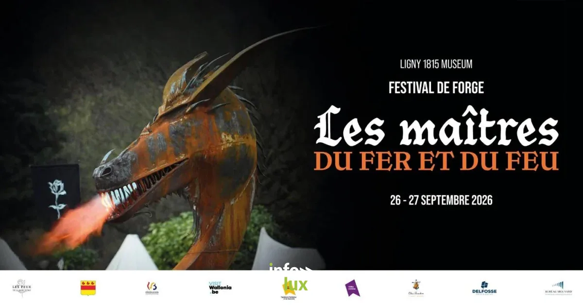 Affiche officielle Les maîtres du fer et du feu : Festival de forge 2026
