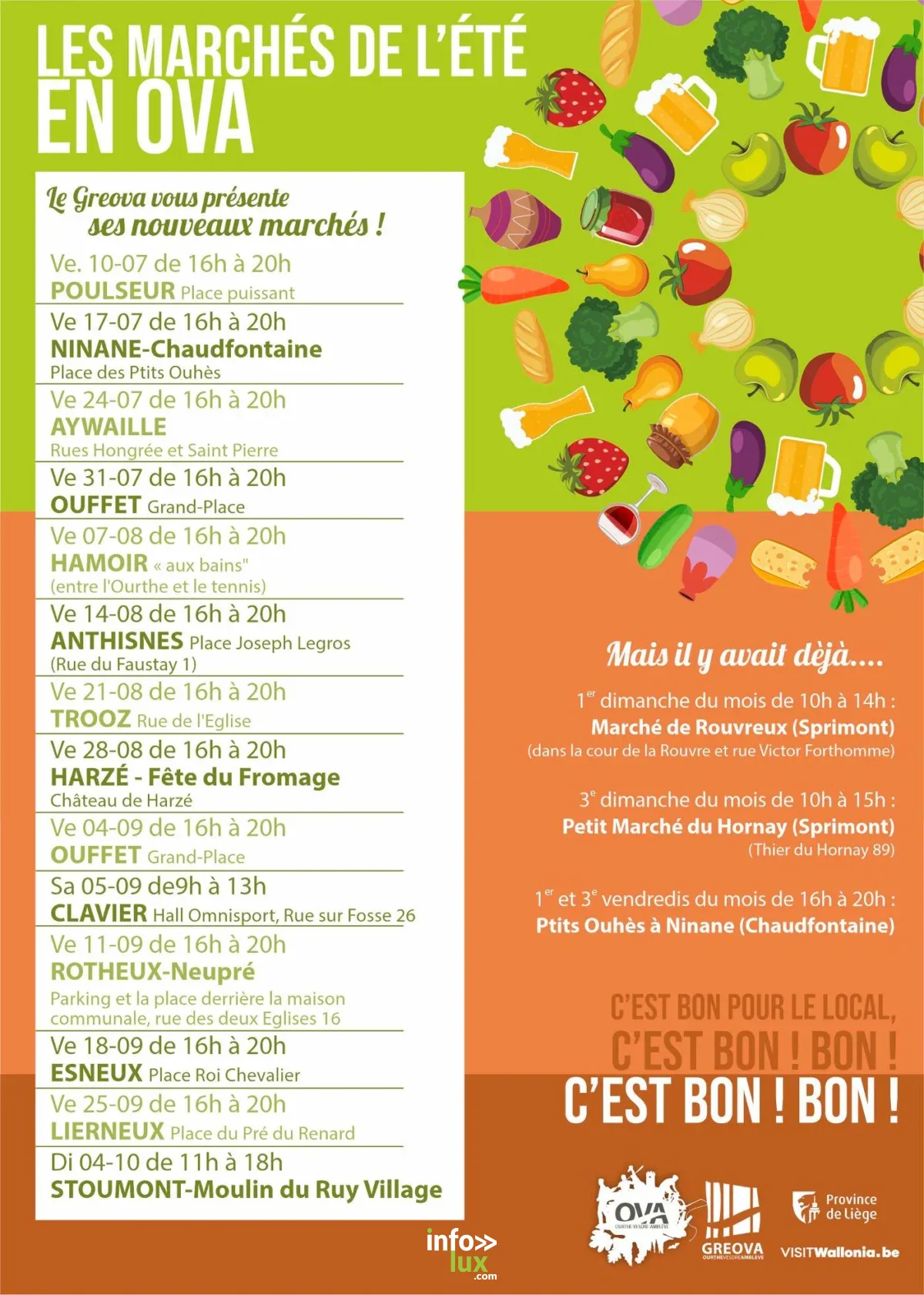 Affiche officielle Les marchés de l'été en OVA 2026