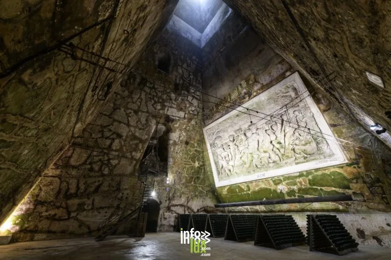 Maison de Champagne Vranken-Pommery à Reims : cave / dégustation