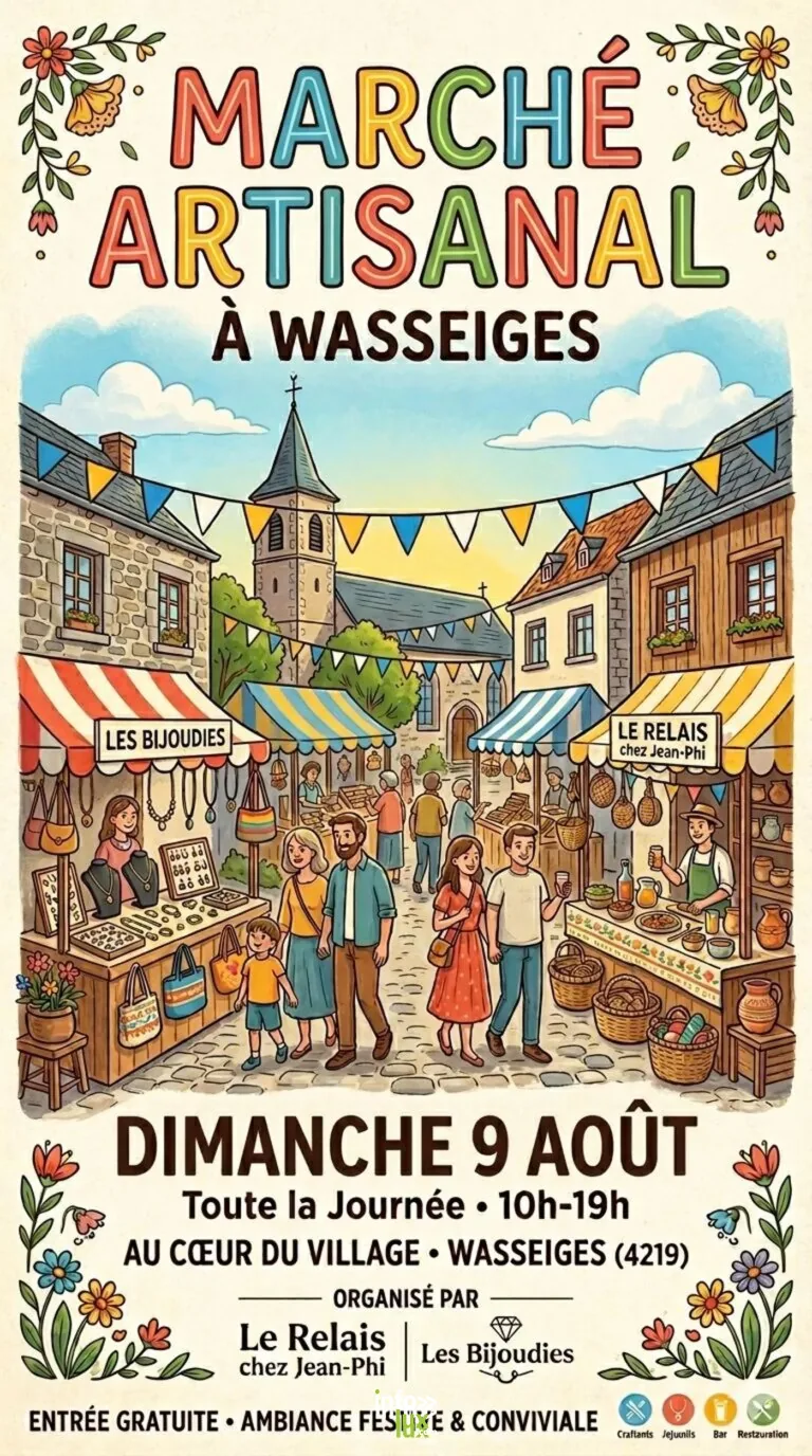 Wasseiges > Marché > Marché artisanal d’été à Wasseiges 2026
