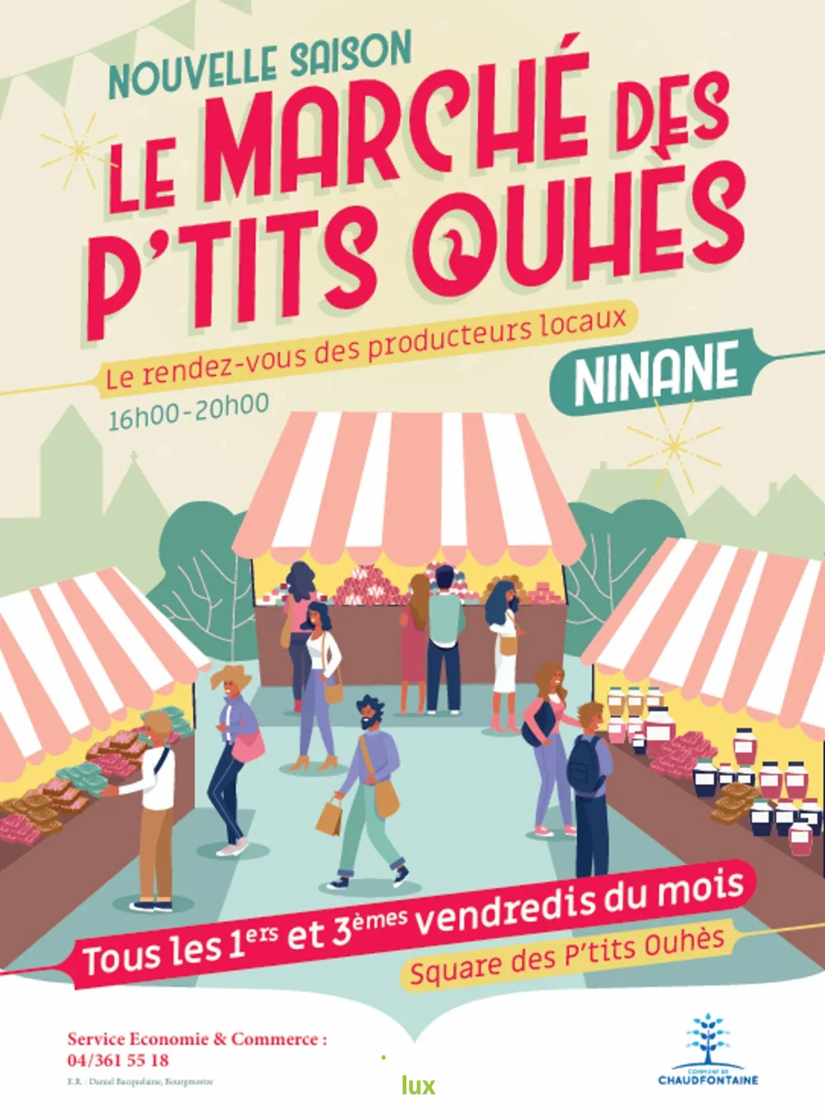 Affiche officielle Marché des P'tits Ouhès 2026