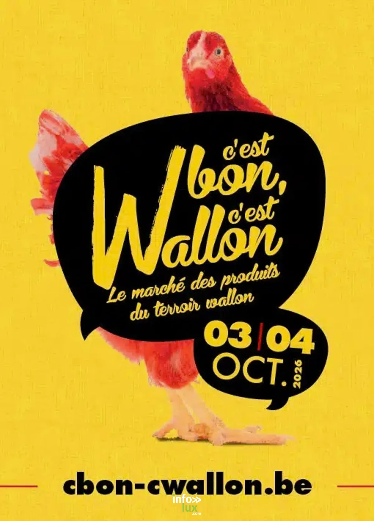 Affiche officielle Marché des producteurs: C'est bon, c'est Wallon 2026