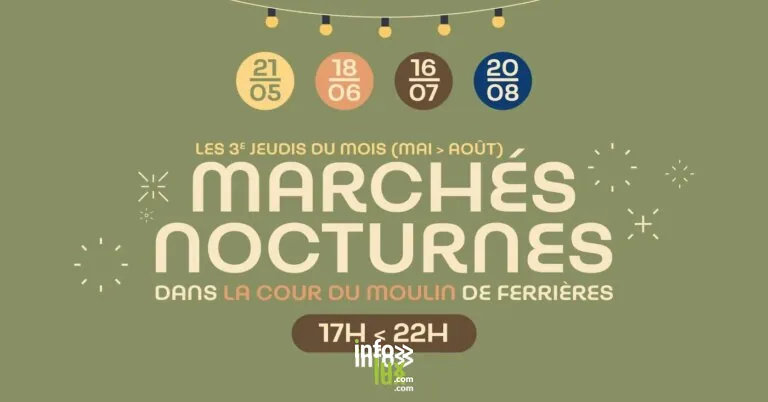 Héron > Marché > Marchés nocturnes du Moulin de Ferrières 2026