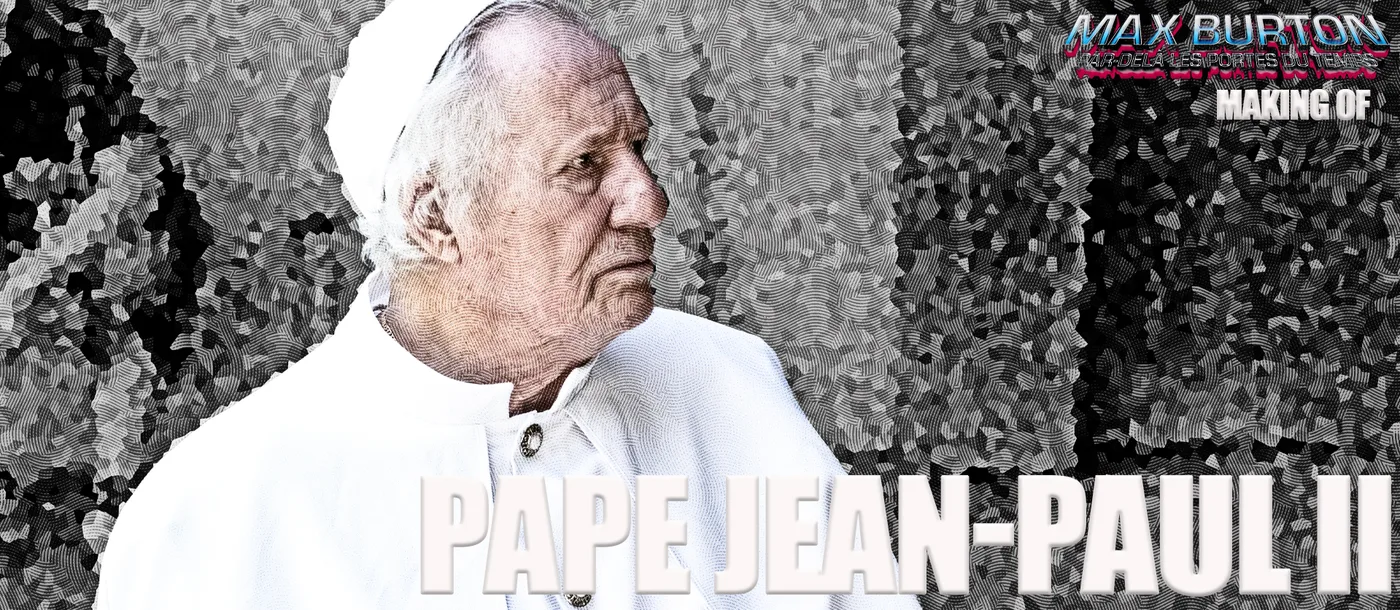 Gérard Hours en pape Jean-Paul II dans Max Burton