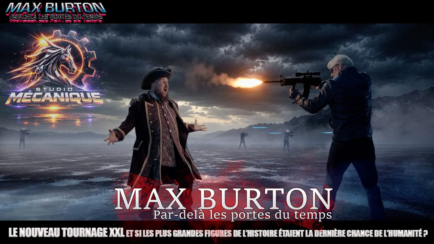 Scène du tournage de Max Burton
