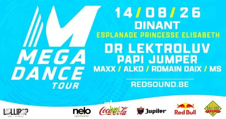 Dinant > Sortie > Mega Dance Tour 2026