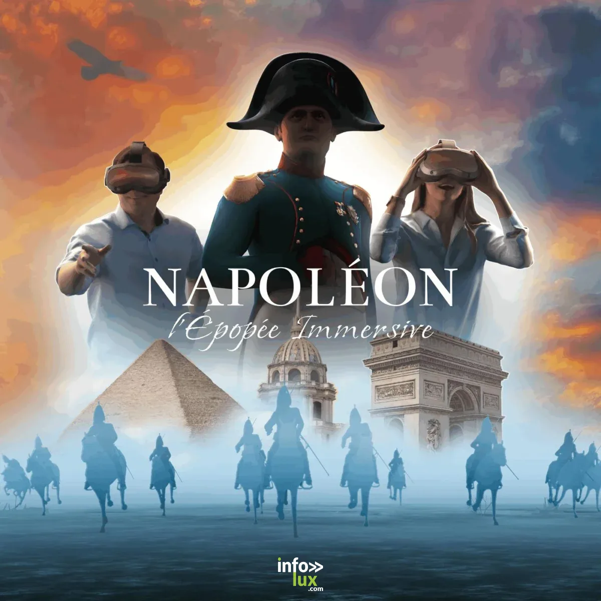 Affiche officielle Napoléon, l’Épopée Immersive 2026