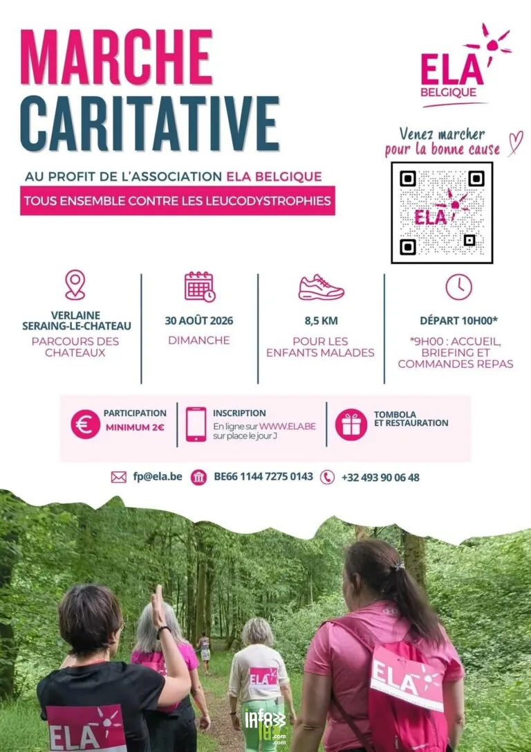 Première marche caritative ELA Belgique 2026