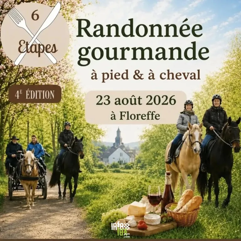 Floreffe > Gastronomie > Randonnée Gourmande à pied & à cheval à Floreffe 2026