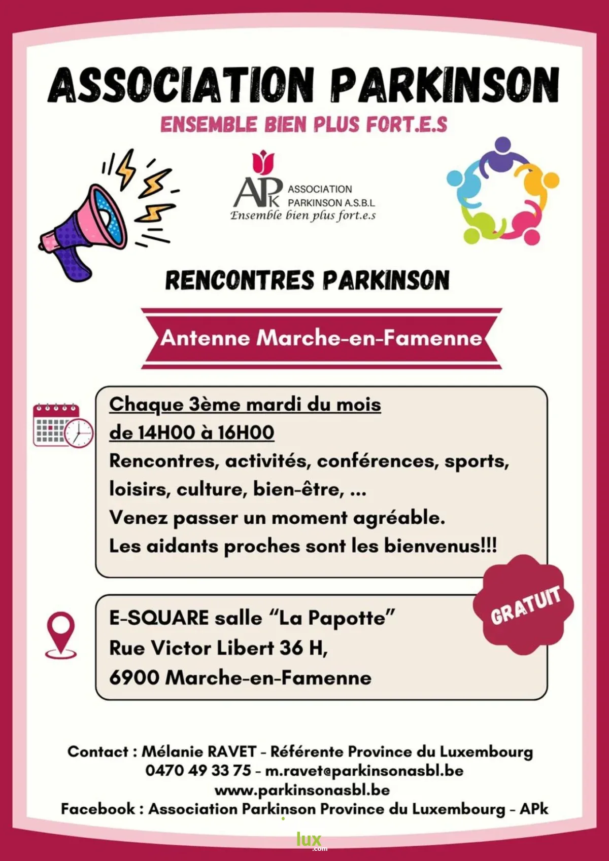 Affiche officielle RENCONTRES PARKINSON 2026
