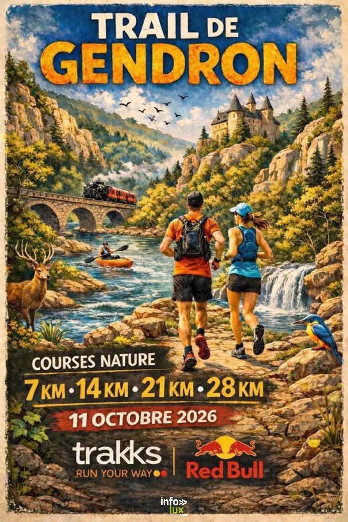 Affiche officielle Trail de Gendron 2026