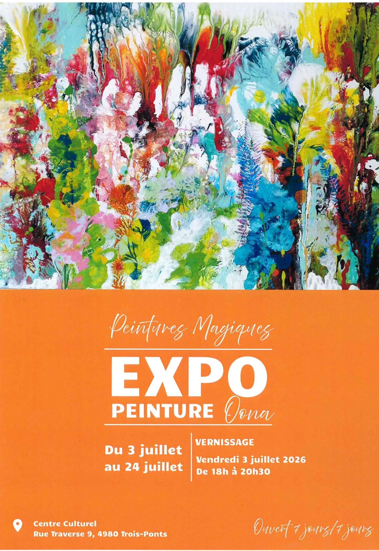 Exposition d'artiste à Trois-Ponts à Trois-Ponts (Fête Nationale du 21 juillet)