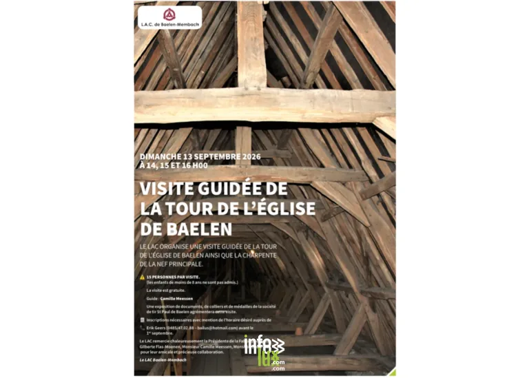 Baelen > Patrimoine > Visite guidée de la tour de l’église de Baelen 2026