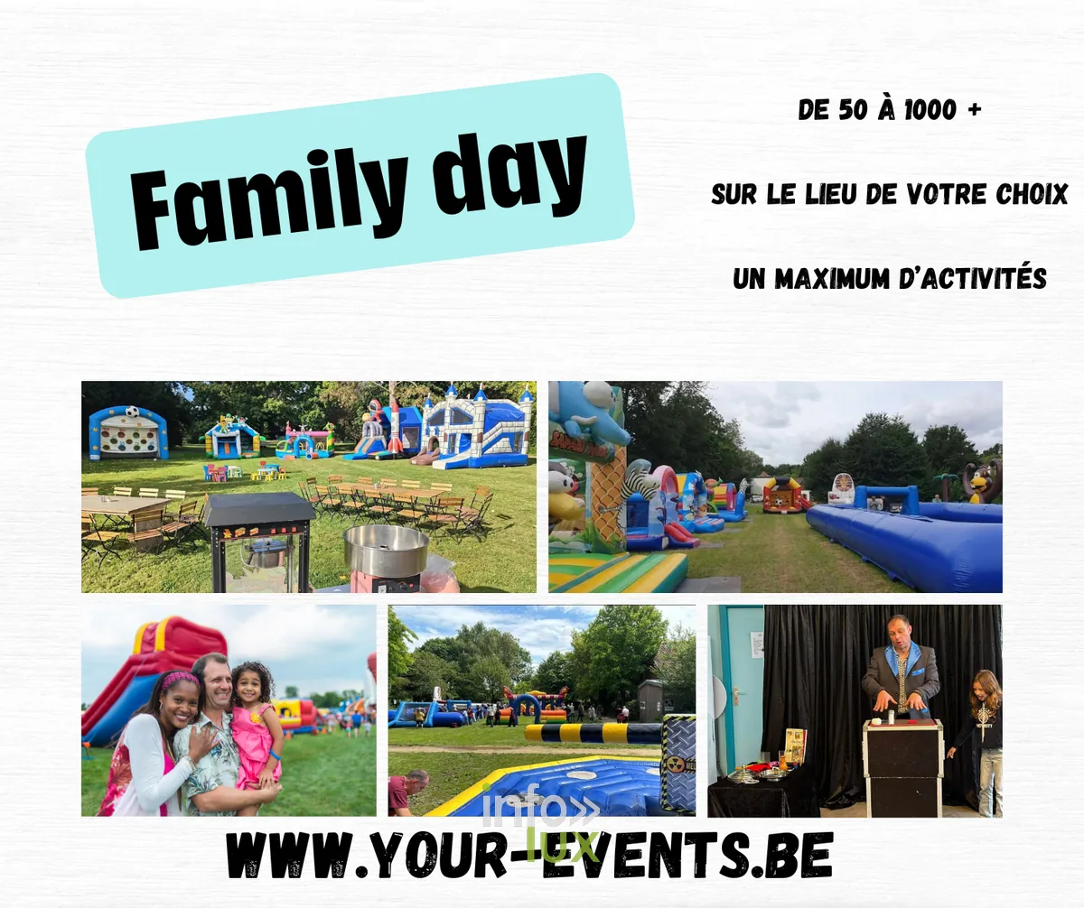 Organisation de family day et team building entreprise Your-Events Brabant wallon