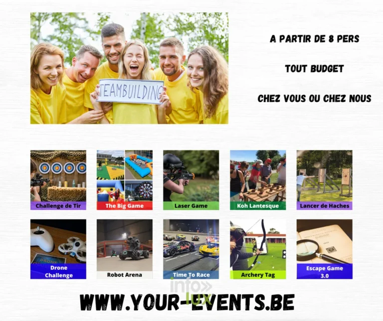 Team building et activites Your-Events en Brabant wallon