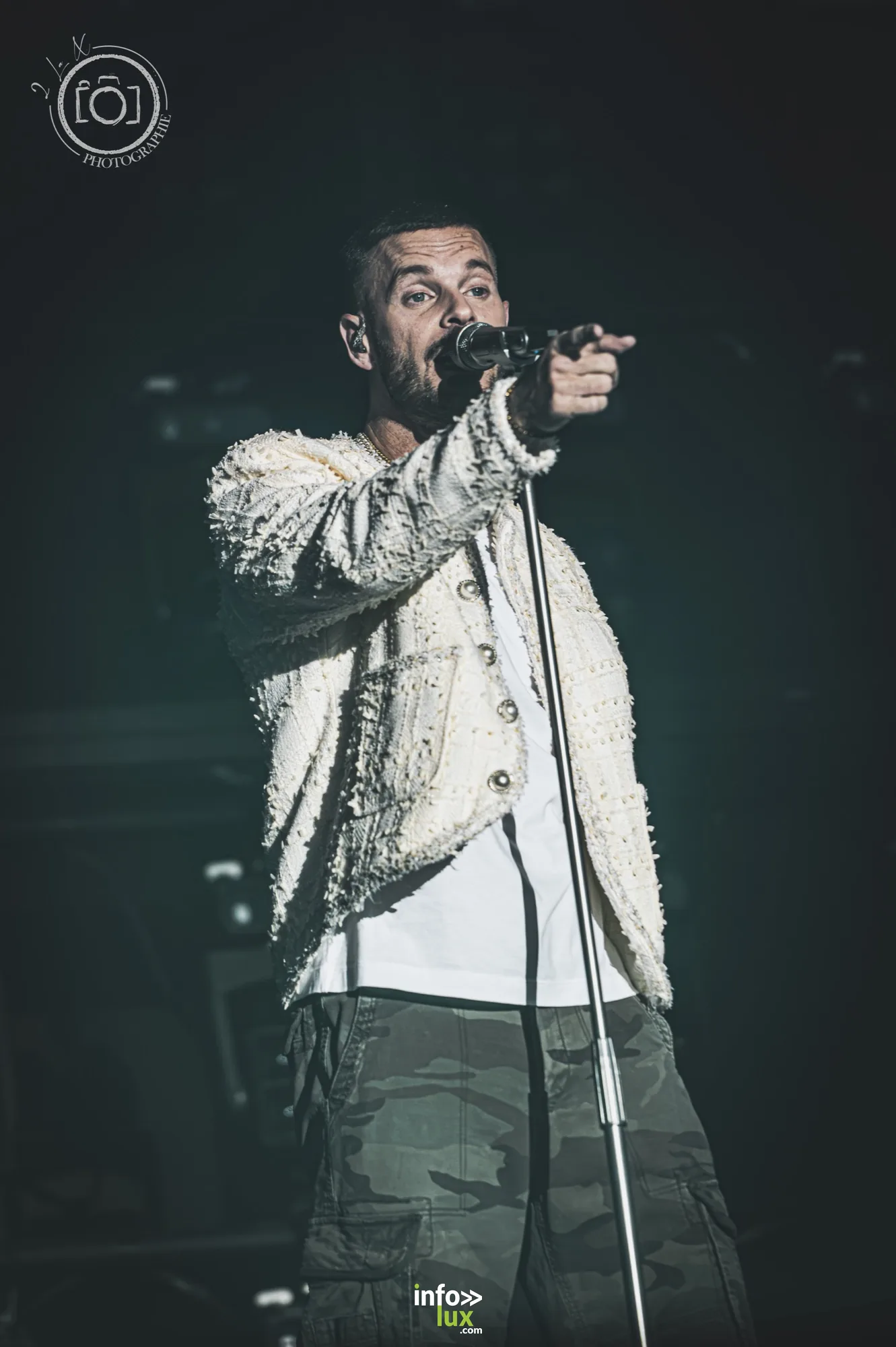 M. Pokora en concert pendant l’Adrénaline Tour