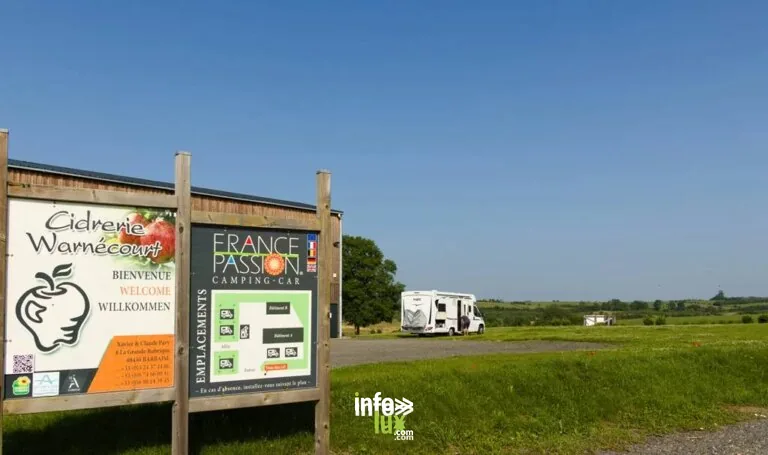 Aire de camping-car - Barbaise La Cidrerie de Warnécourt