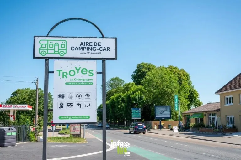 Aire de camping-car Troyes La Champagne à Pont-Sainte-Marie