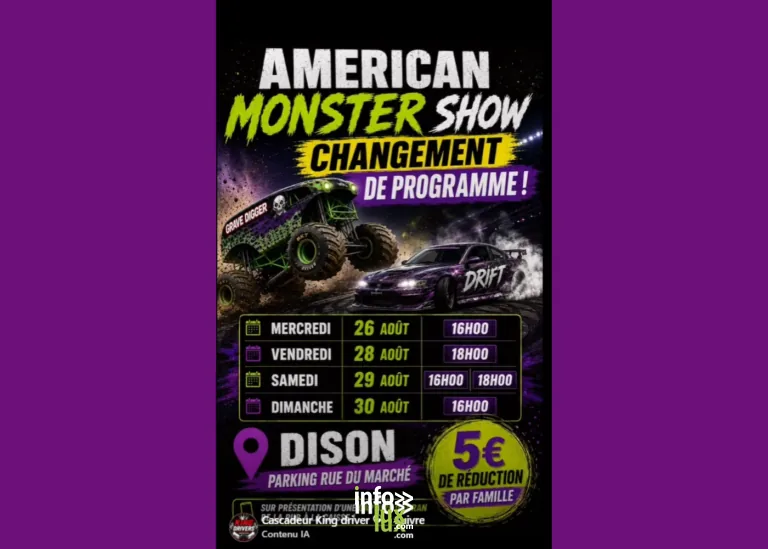 Dison > Sortie > American Monster Show à Dison 2026