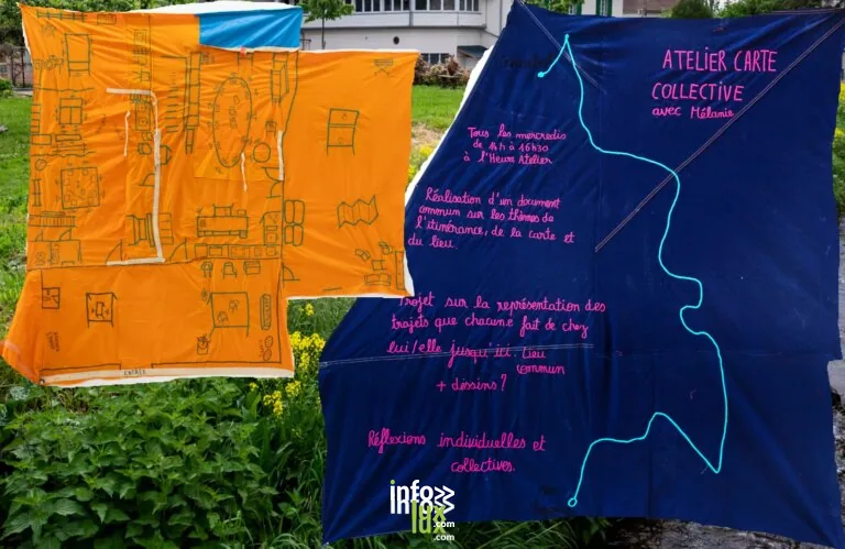 Uffholtz > Atelier > Atelier de broderie de cartes sensibles, avec l’artiste Mélanie Taffin