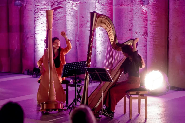 Le Duo Sauly, deux harpes aux couleurs hispaniques — Academie de Musique, Braine-l'Alleud