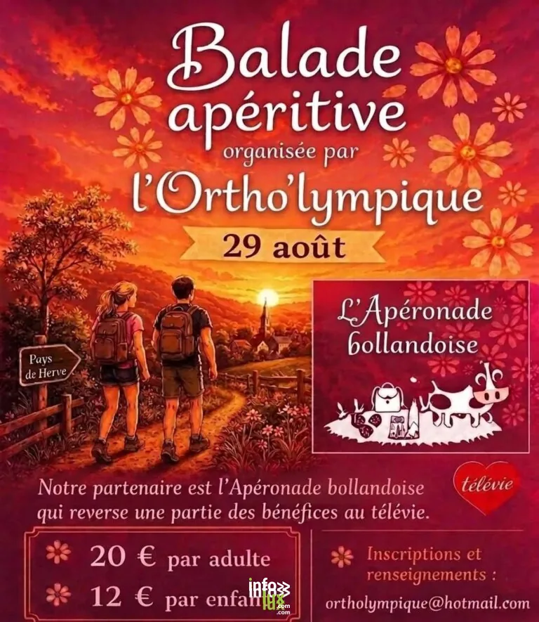 Herve > Balade > Balade apéritive Ortho’lympique au profit du télévie 2026