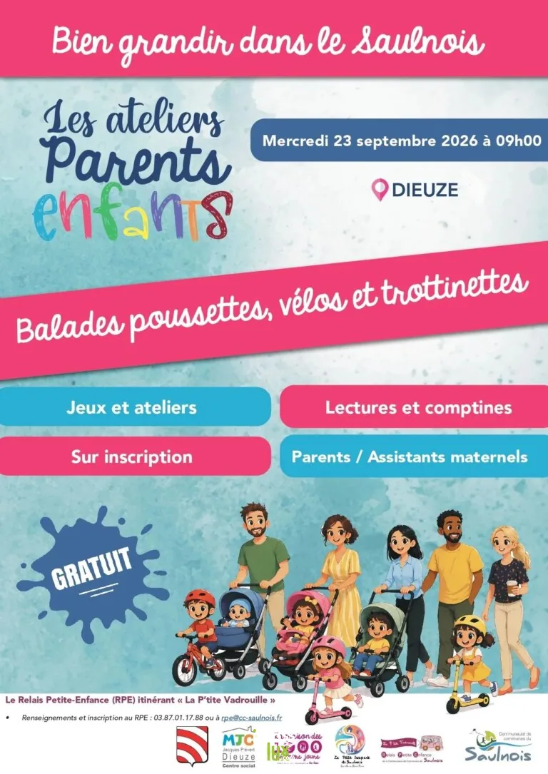 Dieuze > Balade & Randonnée > Balade poussette – Vélo – Trottinettes