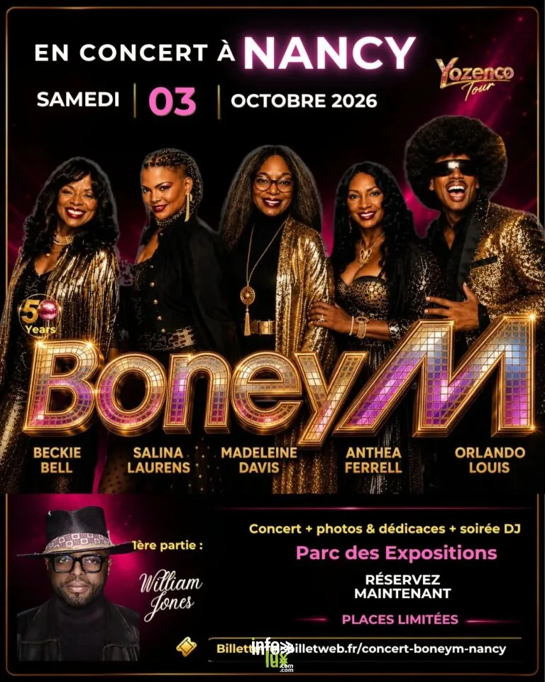 Vandœuvre-lès-Nancy > Concert > Boney M fête ses 50 ans