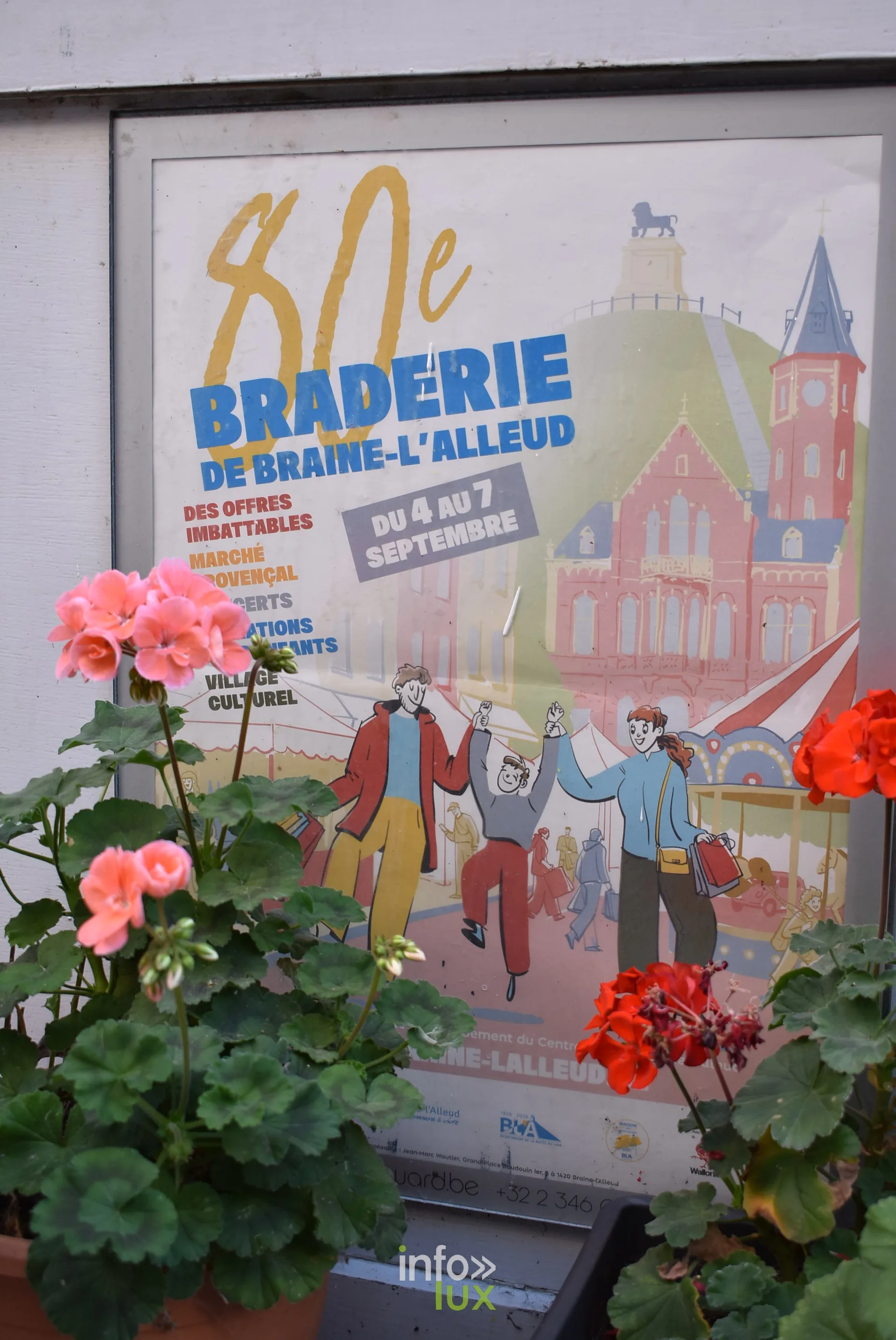 La 80e braderie de Braine-l'Alleud Affiche de la 80e braderie de Braine-l'Alleud du 4 au 7 septembre 2026