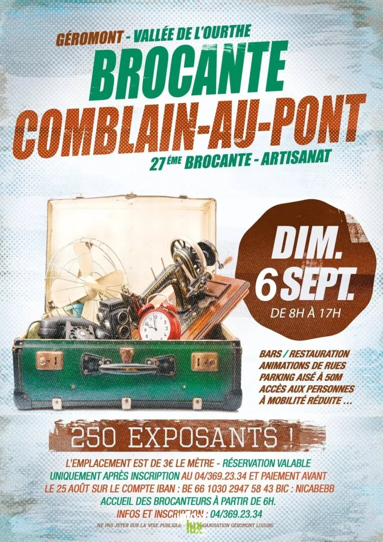 Comblain-au-Pont > Brocante > Brocante de Géromont 2026