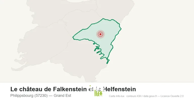 Le château de Falkenstein et le Helfenstein à Philippsbourg