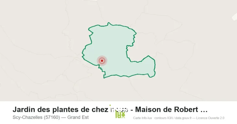 Carte de localisation de Jardin des plantes de chez nous - Maison de Robert Schuman à Scy-Chazelles (57160)