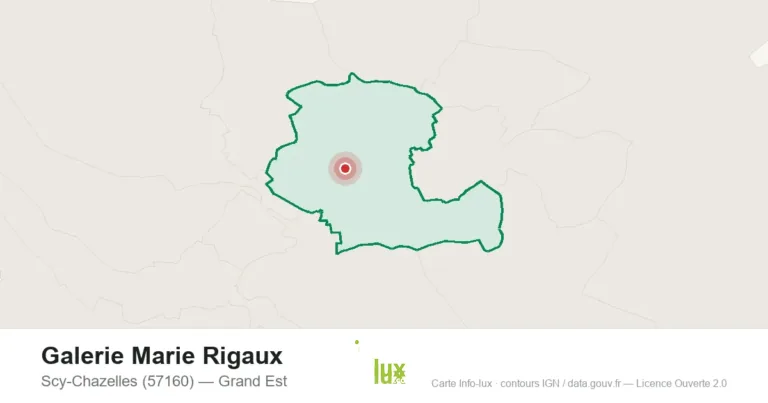 Carte de localisation de Galerie Marie Rigaux à Scy-Chazelles (57160)
