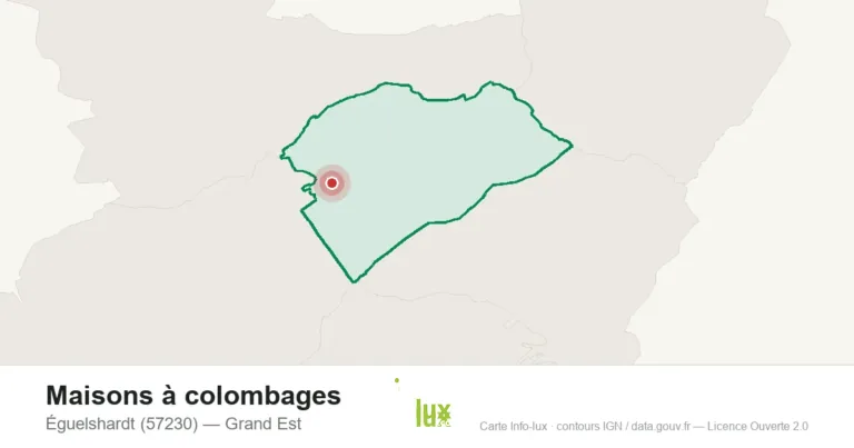 Carte de localisation de Maisons à colombages à Éguelshardt (57230)