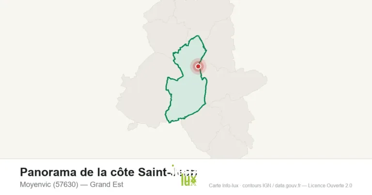 Panorama de la côte Saint-Jean à Moyenvic