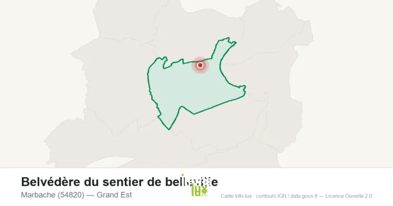 Belvédère du sentier de belleville à Marbache