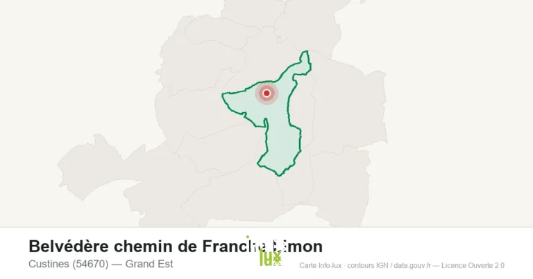 Belvédère chemin de Franche Limon à Custines