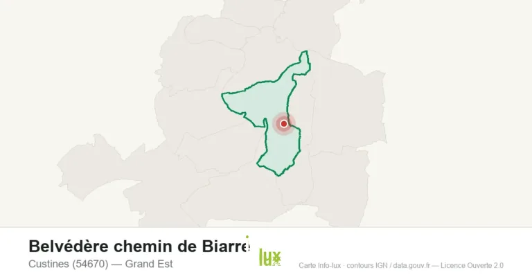 Belvédère chemin de Biarre à Custines