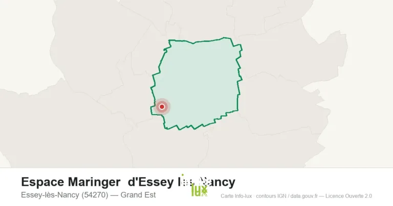 Carte de localisation de Espace Maringer d'Essey les Nancy à Essey-lès-Nancy (54270)