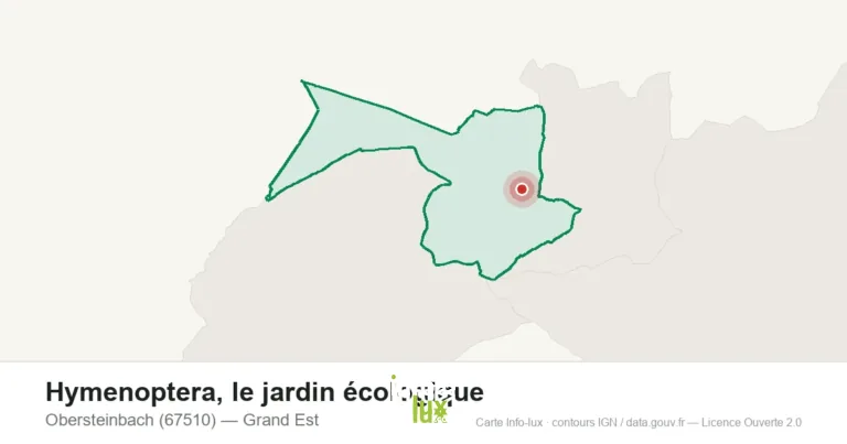 Carte de localisation de Hymenoptera, le jardin écologique à Obersteinbach (67510)