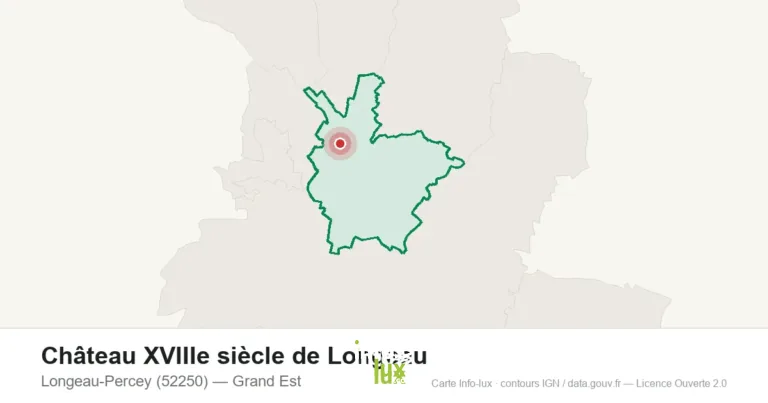 Château XVIIIe siècle de Longeau à Longeau-Percey