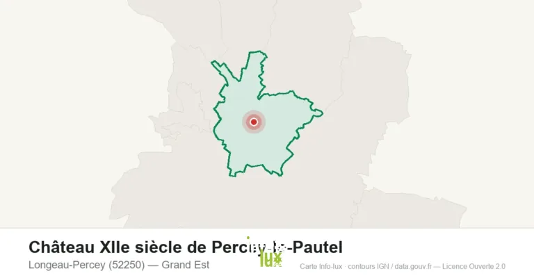 Château XIIe siècle de Percey-le-Pautel à Longeau-Percey