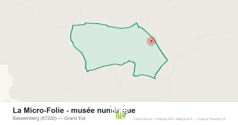 Carte de localisation de La Micro-Folie - musée numérique à Bassemberg (67220)