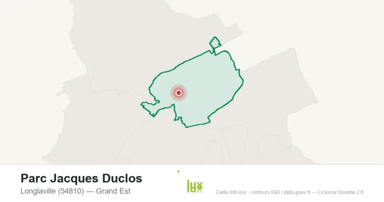 Carte de localisation de Parc Jacques Duclos à Longlaville (54810)
