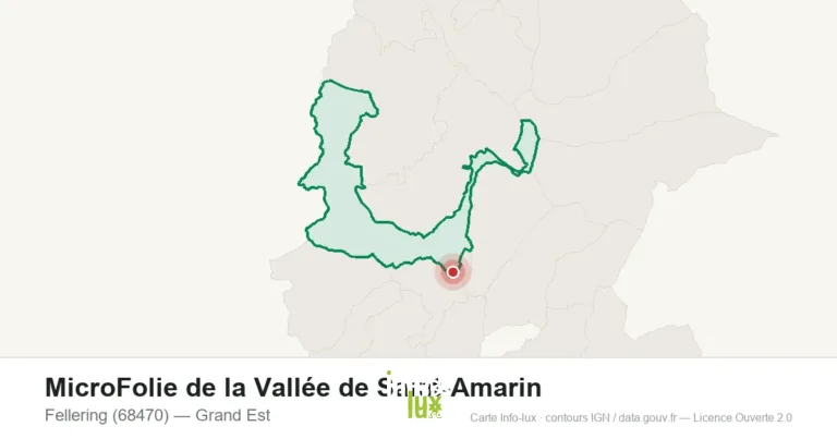 Carte de localisation de MicroFolie de la Vallée de Saint-Amarin à Fellering (68470)