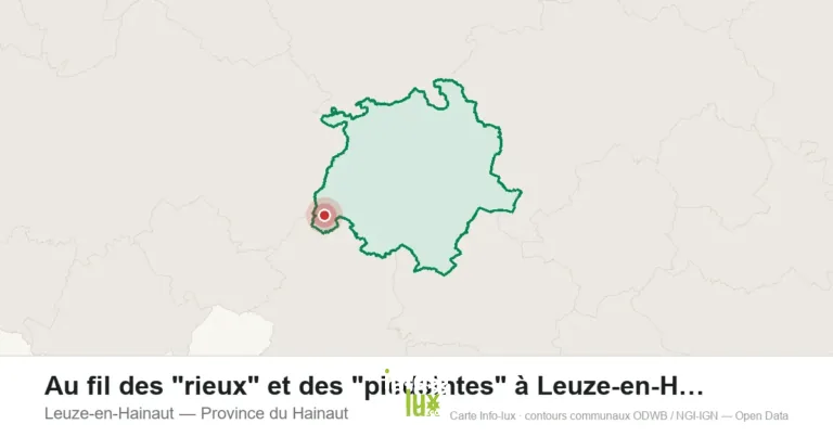 Au fil des “rieux” et des “piedsintes” à Leuze-en-Hainaut