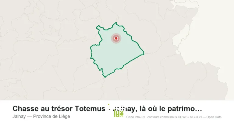 Carte de localisation de Chasse au trésor Totemus - Jalhay, là où le patrimoine côtoie la à Jalhay